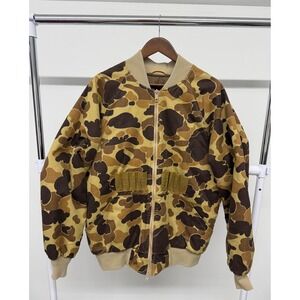 Men's Vintage Old School Camo Hunting Jacket Size L